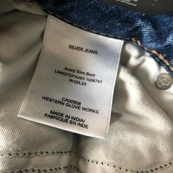 Silver Jeans Co.‎ Avery Slim Bootcut Women's Denim Jeans in Indigo Size 32 X 33 - Picture 9 of 10